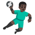 man playing handball: dark skin tone on Google
