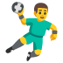 man playing handball on Google
