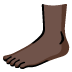 foot: dark skin tone on Google
