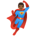 man superhero: medium-dark skin tone on Google