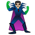 man supervillain: light skin tone on Google