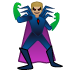 man supervillain: medium-light skin tone on Google
