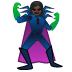 woman supervillain: dark skin tone on Google