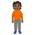 person standing: medium-dark skin tone on Google