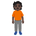 person standing: dark skin tone on Google