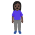 woman standing: dark skin tone on Google