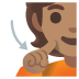deaf person: medium skin tone on Google