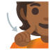 deaf person: medium-dark skin tone on Google