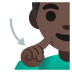 deaf man: dark skin tone on Google