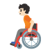 person in manual wheelchair: light skin tone on Google