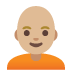 person: medium-light skin tone, bald on Google