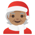 Mx Claus: medium skin tone on Google