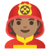firefighter: medium skin tone on Google
