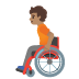 person in manual wheelchair: medium skin tone on Google