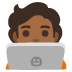 technologist: medium-dark skin tone on Google