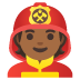 firefighter: medium-dark skin tone on Google