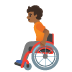 person in manual wheelchair: medium-dark skin tone on Google