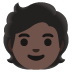 person: dark skin tone on Google