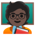 teacher: dark skin tone on Google