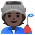 factory worker: dark skin tone on Google