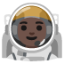 astronaut: dark skin tone on Google