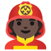 firefighter: dark skin tone on Google