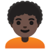 person: dark skin tone, curly hair on Google