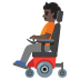 person in motorized wheelchair: dark skin tone on Google