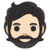 person: light skin tone, beard on Google
