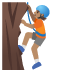 person climbing: medium skin tone on Google