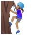 woman climbing: medium skin tone on Google