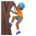 person climbing: medium-dark skin tone on Google
