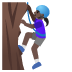 woman climbing: dark skin tone on Google