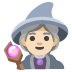 woman mage: light skin tone on Google