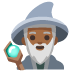 man mage: medium-dark skin tone on Google