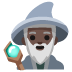 man mage: dark skin tone on Google