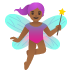 woman fairy: medium-dark skin tone on Google