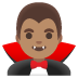 man vampire: medium skin tone on Google
