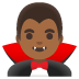 man vampire: medium-dark skin tone on Google