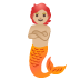 merperson: medium-light skin tone on Google
