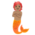 merperson: medium skin tone on Google