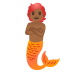 merperson: medium-dark skin tone on Google