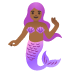 mermaid: medium-dark skin tone on Google