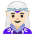 woman elf: light skin tone on Google