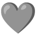 grey heart on Google