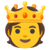person with crown on Google