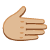 rightwards hand: medium-light skin tone on Google
