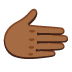rightwards hand: medium-dark skin tone on Google