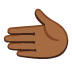 leftwards hand: medium-dark skin tone on Google