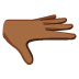 palm down hand: medium-dark skin tone on Google